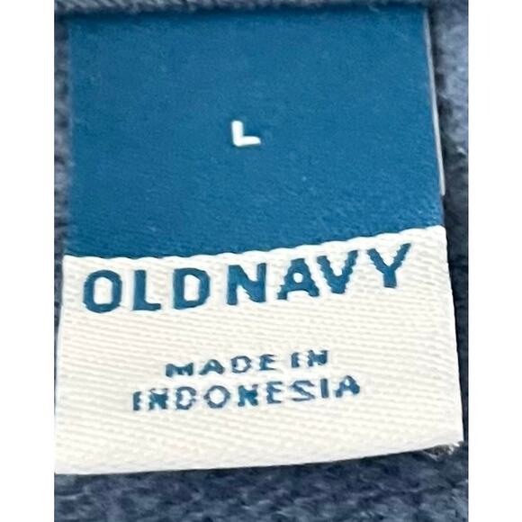 OLD NAVY LONG SLEEVE PULL- OVER TURTLENECK SWEATSHIRT, WOMENS, L, BLUE, HIGH-LOW - Picture 10 of 10